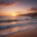 Stunning sunset over Taghazout beach