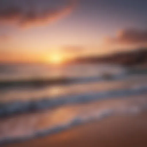 Stunning sunset over Taghazout beach
