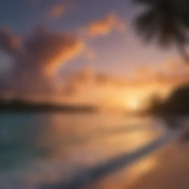 Breathtaking Sunset View at Vaadhoo Island Stunning sunset over the serene beaches of Vaadhoo Island