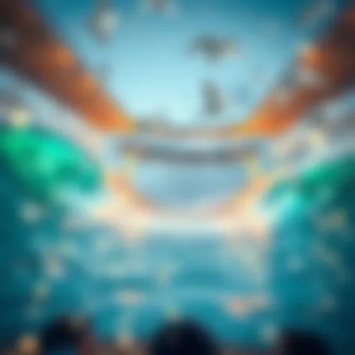 Innovative Wave Pool Design A stunning view of a state-of-the-art wave pool in California