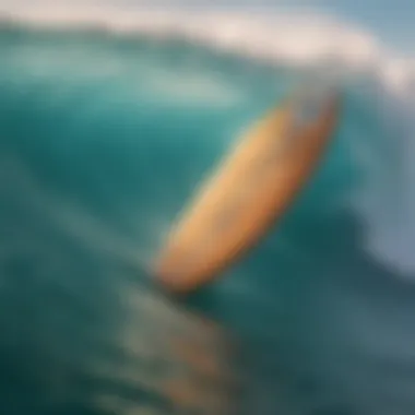 Close-up of innovative surfboard technology by Yowsurf