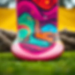 A vibrant surfboard showcasing innovative design techniques