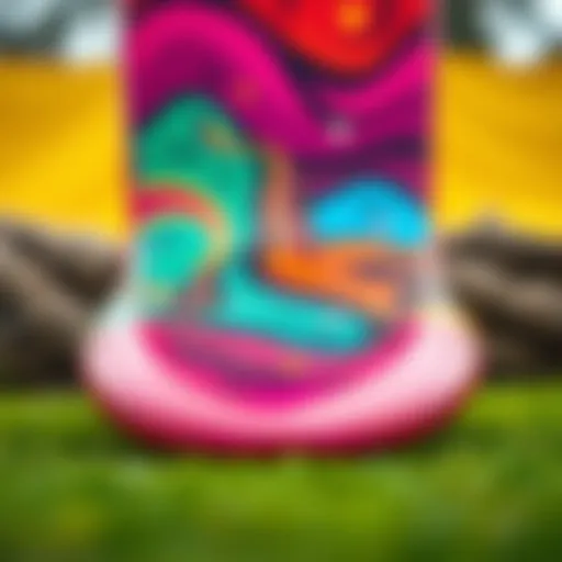 Innovative Surfboard Design A vibrant surfboard showcasing innovative design techniques