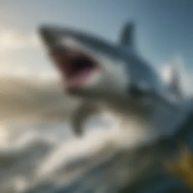 Hunting Behavior in a Rich Marine Ecosystem Great white shark hunting in a diverse marine ecosystem