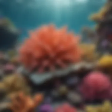 Diversity of Coral Ecosystems Vibrant coral formations showcasing the diversity of marine life.