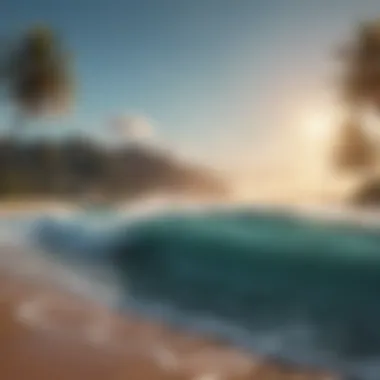 Ideal Surf Destination A serene beach destination ideal for surfers