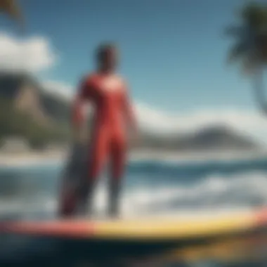 Cutting-Edge Surf Gear Innovative surf gear displayed for enthusiasts