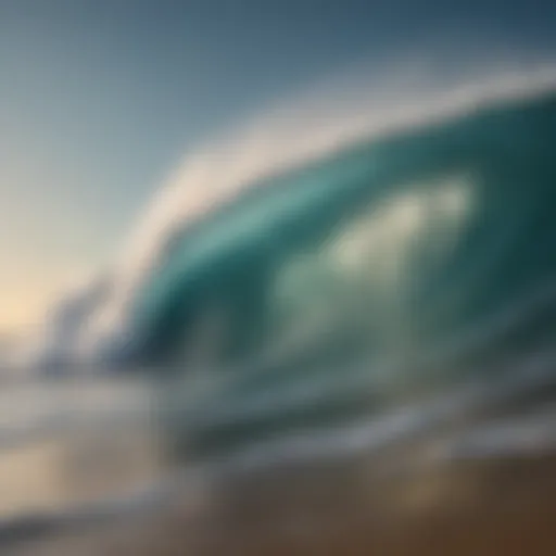 A stunning surf landscape showcasing the ocean waves