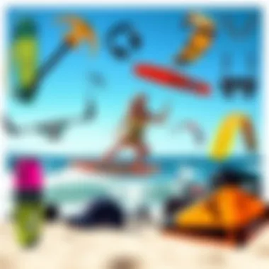 A collage of innovative kitesurfing gear highlighting recent advancements