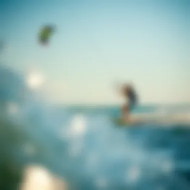 Demonstration of advanced kitesurfing maneuvers