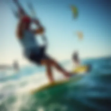 Safety measures in kitesurfing