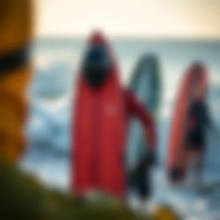 Advancements in Surf Technology Innovative surfing technology displayed in modern surf gear