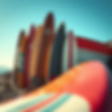 Heritage of Surfboard Design Vintage surfboard designs reflecting the evolution of surfing aesthetics