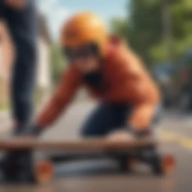 Essential Safety Gear for Longboarding A well-organized longboarding safety gear layout