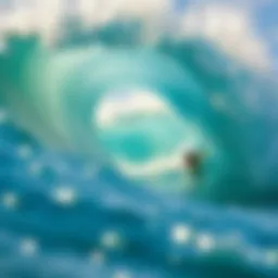 Dynamic artificial wave at a surf park