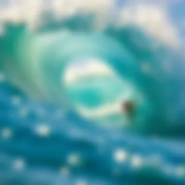 Dynamic artificial wave at a surf park