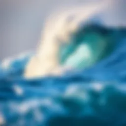 Dynamic ocean waves perfect for surfing