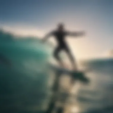 Diverse Techniques in Catch Surfing A vibrant catch surfing scene showcasing diverse techniques