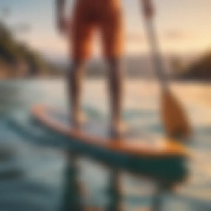 Safety measures for foot paddle boarding