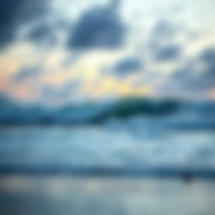 Dawn at the Beach A serene beach at dawn with perfect waves