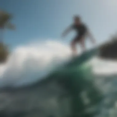 Wakesurfer demonstrating advanced riding technique