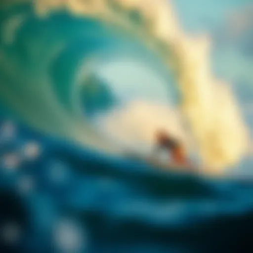 Unraveling the Thrill of Surfing at Miramar Stunning wave at Miramar Surf Camp