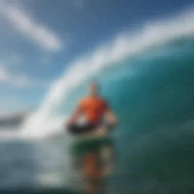 Surfer meditating for mental preparation