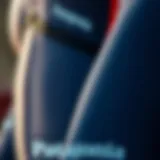 Close-up of Patagonia wetsuit fabric showcasing flexibility