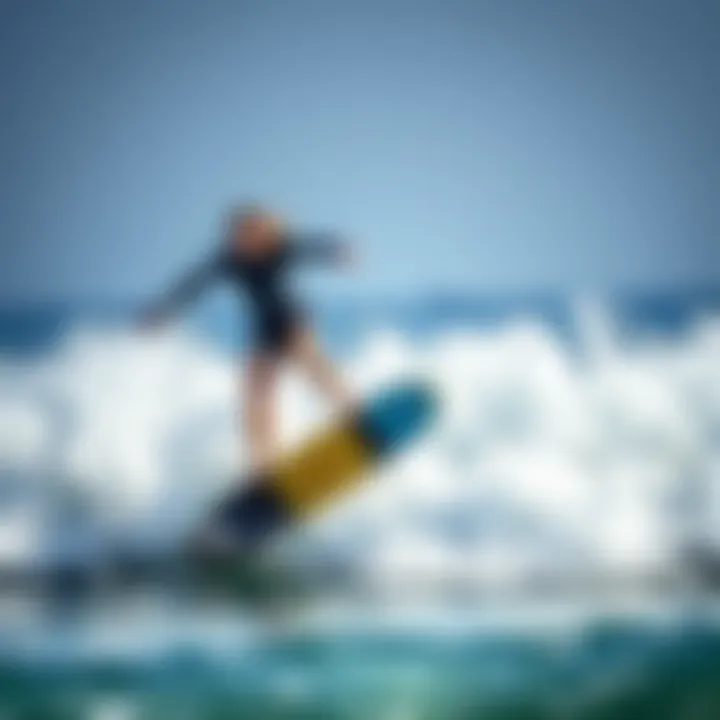 Technique Mastery for Heavier Riders Demonstration of proper skimboarding techniques for heavier riders