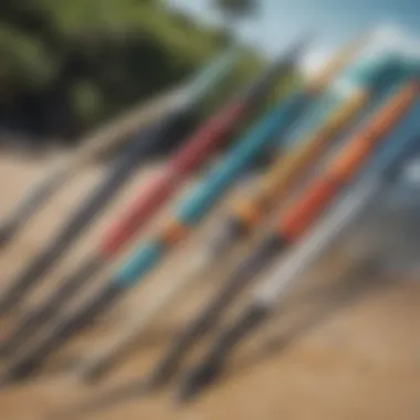 An infographic comparing various surf travel rod models