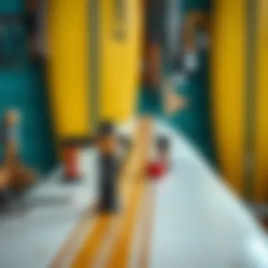 Essential tools and techniques for maintaining surfboards. Close-up of surfboard maintenance tools and techniques