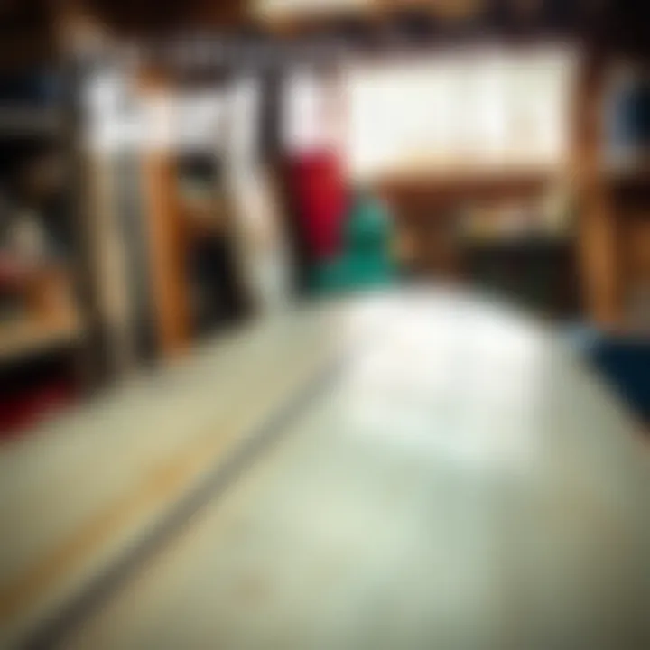 Surfboard Construction and Surf Blanks Illustration of surfboard construction highlighting the placement of surf blanks