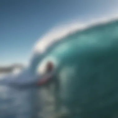 Research on Wave Dynamics Researcher studying wave patterns and beach dynamics