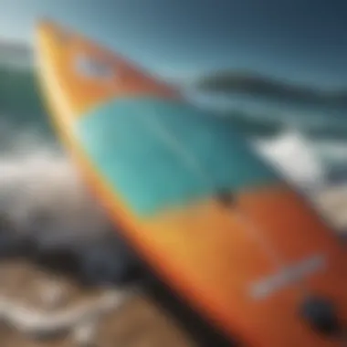 Modern Surfboard Technology Modern surfboard showcasing advanced design and materials