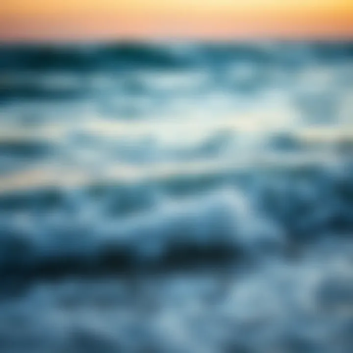 Tranquil Waves at the Shore Tranquil waves lapping at the shore