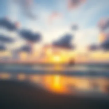 Melodies of Dusk A serene beach at sunset