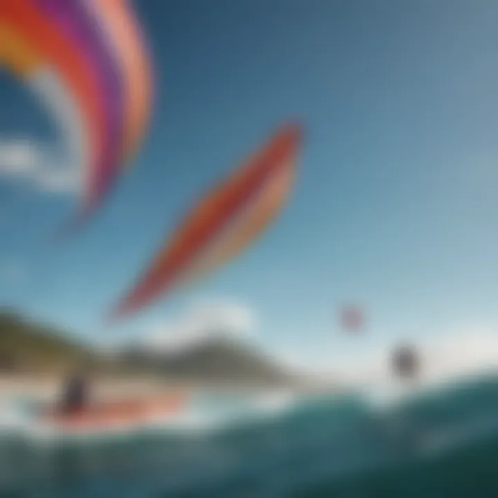 Detailed view of the innovative design of Ocean Rodeo kites