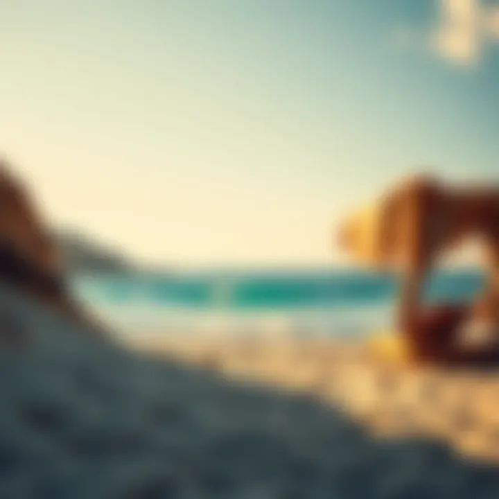 A Tranquil Beach Retreat A tranquil beach setting with soft golden sands and clear blue waters