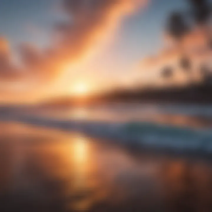 A vibrant sunset over Del Mar beach