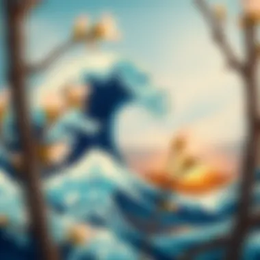 A visual representation of nature's power in Hokusai's work