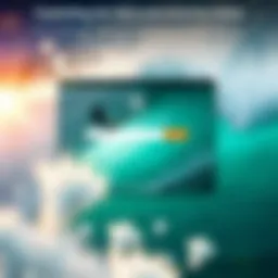 Visual representation of the Ultra Surf extension interface