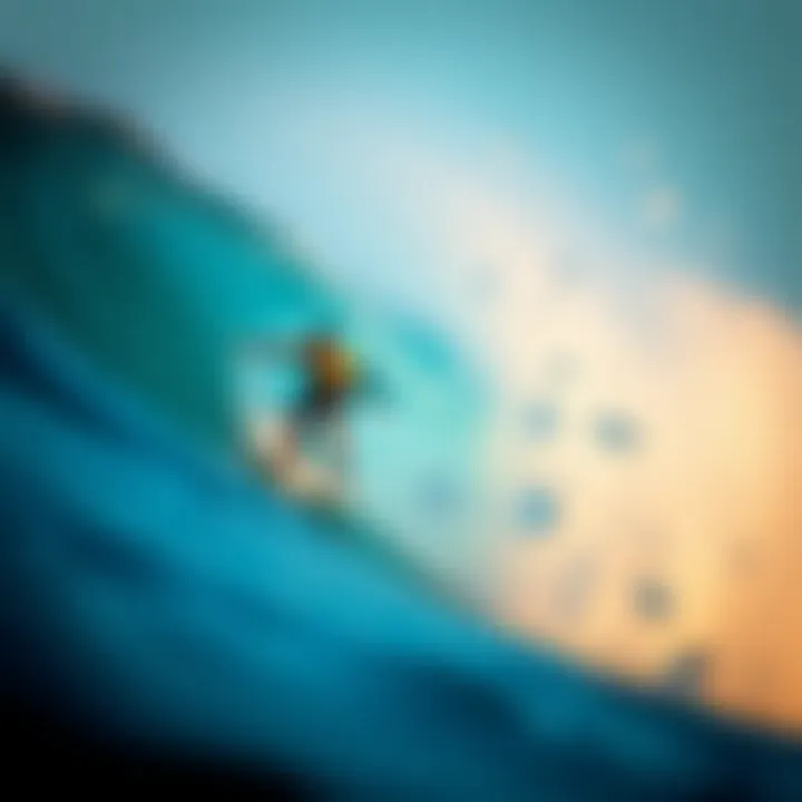 Notable surfers known for their hang ten prowess riding a wave