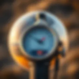 An anemometer measuring wind speed