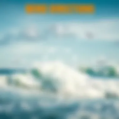 Diagram showcasing various wind directions relevant to surfboarding