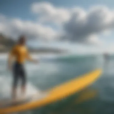 Surfers analyzing wind speed data for optimal conditions