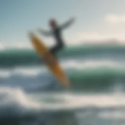 Visual representation of different wing surf sizes.