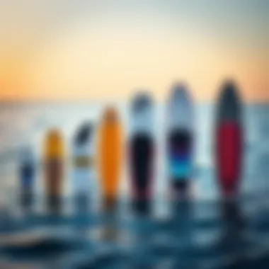 Diverse Wakesurf Board Shapes and Their Sizes Comparison of different wakesurf board shapes and sizes