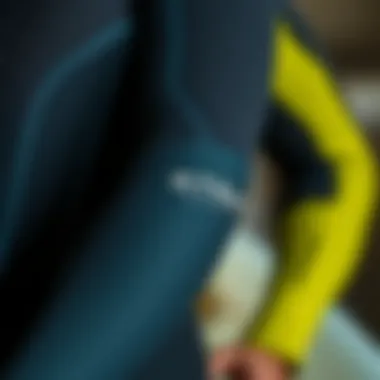 Materials Used in Xterra Surf Wetsuits Close-up of wetsuit materials demonstrating flexibility and durability