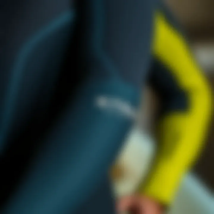 Materials Used in Xterra Surf Wetsuits Close-up of wetsuit materials demonstrating flexibility and durability